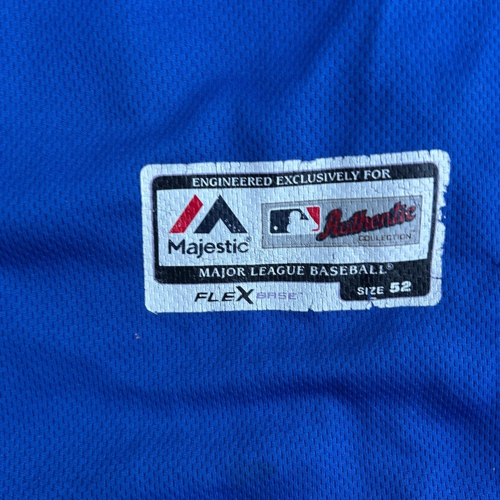 Majestic Los Angeles Dodgers Justin Turner Jersey Size 52 Blue 2017 AZ Patch MLB - Picture 6 of 7